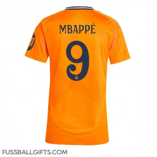 Real Madrid Kylian Mbappe #9 Fußballbekleidung Auswärtstrikot Damen 2024-25 Kurzarm